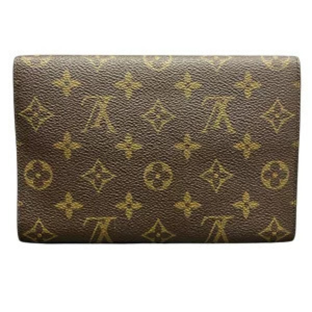 Louis Vuitton Long Tri Monogram Pochette Wallet fold Passeport Brown